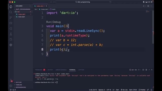 User Input String To Int In Dart | Hindi смотреть онлайн