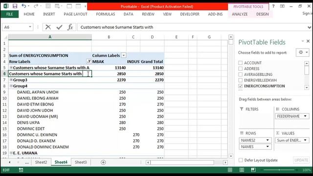 08 Renaming Group in Pivot Table смотреть онлайн