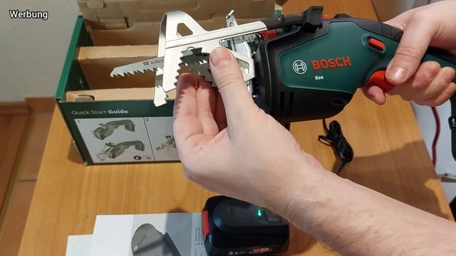 BOSCH Keo 18V Akku-Gartensäge [Unboxing & Erster Eindruck]