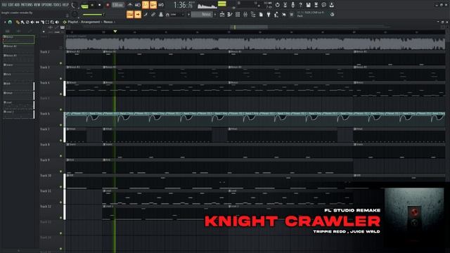 Trippie Redd - KNIGHT CRAWLER ft. Juice WRLD (Instrumental Remake) + FLP смотреть онлайн