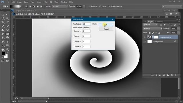 How to use color halftone pattern in photoshop | Simplest form of learning in photoshop | смотреть онлайн