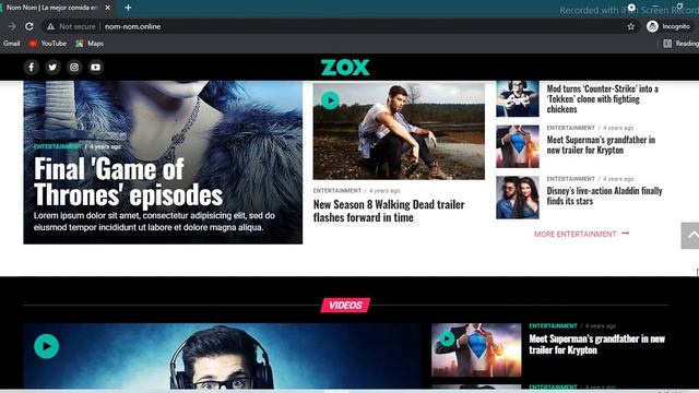 WordPress News & Magazine Website смотреть онлайн
