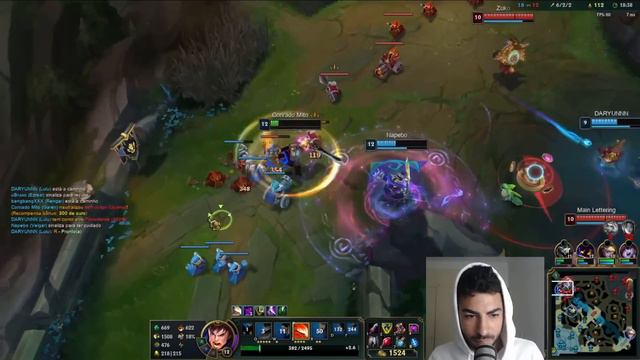 PEGUE DIAMANTE COM GAREN ! STOMPE O TOP E DESTRUIBUA A VANTAGEM! IRELIA FICOU 0/10 ! смотреть онлайн