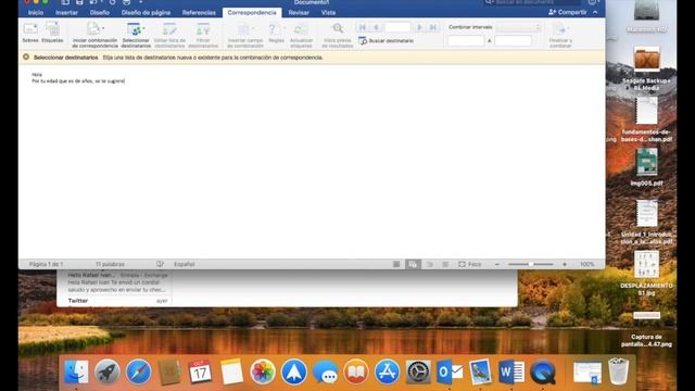 Combinar correspondencia en Office 2016 para Mac смотреть онлайн