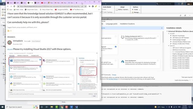 How to compile UDF in Fluent 2020 R2 and visual studio 2017 смотреть онлайн