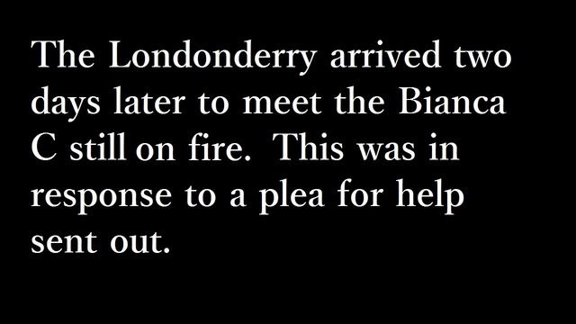 The MV Bianca C Story смотреть онлайн