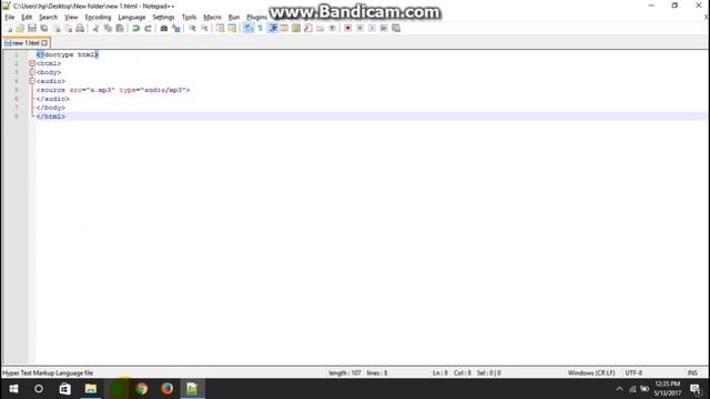 How to add audio in HTML ( with Notepad++ ) смотреть онлайн