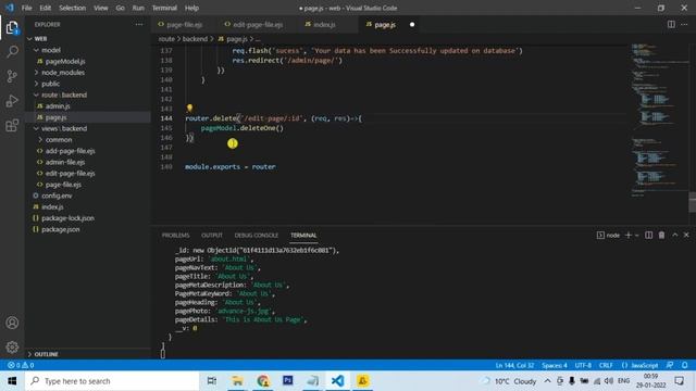 Delete data from the database || How to delete collection in MongoDB || Nodejs Dynamic Project смотреть онлайн