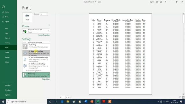 how to Print, Share, Export, Close, Account Feedback and Options in excel | MS Excel | | Hindi | смотреть онлайн