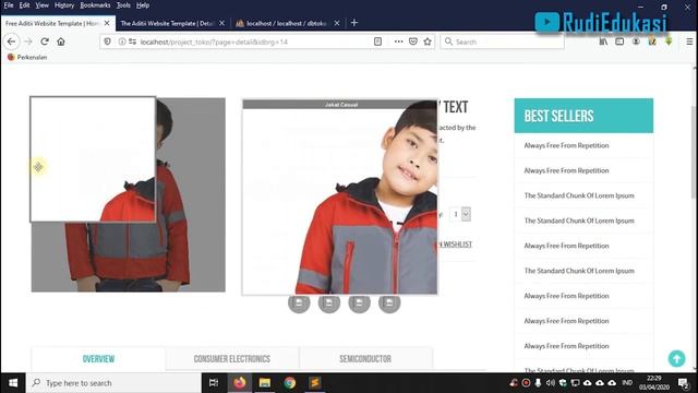 #10. Belajar HTML,CSS,JS,PHP dan MYSQL | Proses Detail Produk смотреть онлайн