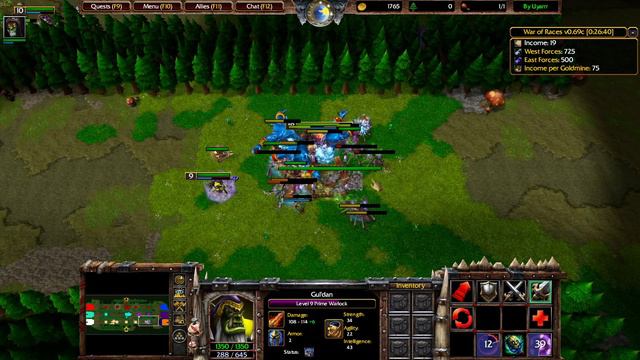 Warcraft 3 Reforged - War of Races - Dominate with Fel Orcs смотреть онлайн