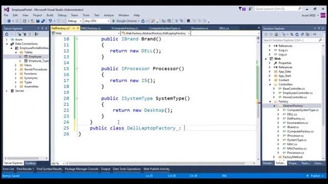 Abstract Factory Design Pattern смотреть онлайн