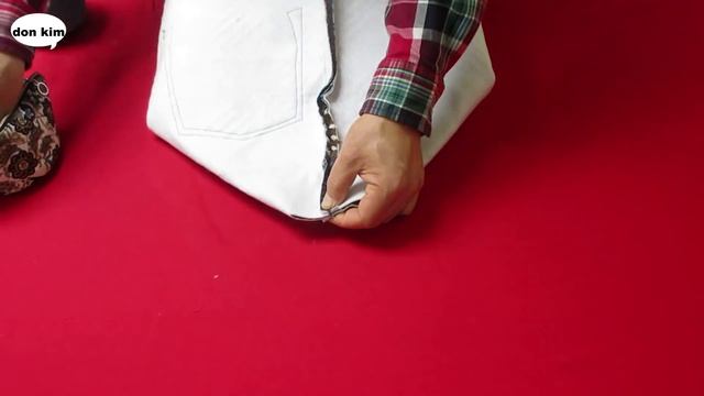 DIY뜨개실 체크 패턴 토트백/Acrylic 