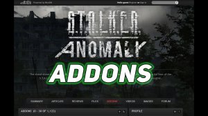 Установка Аддонов для сталкер Anomaly 1.5.1 Сборка Аддонов как у Top Secret