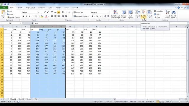 Excel : Clearing vs Deleting Columns & Rows | Delete Key смотреть онлайн