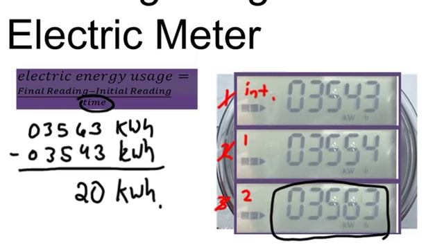 Reading a Digital Electric Meter & Calculate Usage and Cost смотреть онлайн