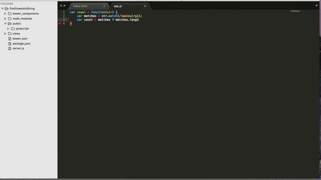 Intro to Javascript - Find the vowels of a string смотреть онлайн