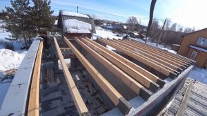 ДЕРЕВЯННЫЕ БАЛКИ ПЕРЕКРЫТИЯ. Строительство дома из газобетона