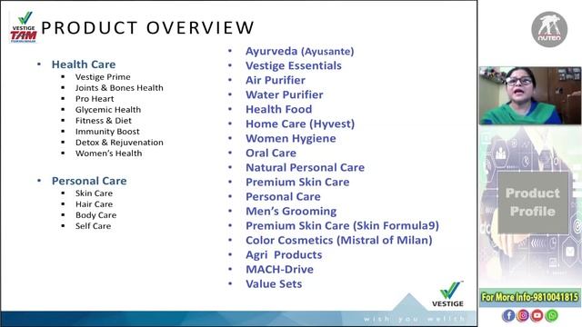 #Vestige Company & Product Profile (July 2021) by #NamitaMahajan maam || #ShowthePlan #Networking смотреть онлайн
