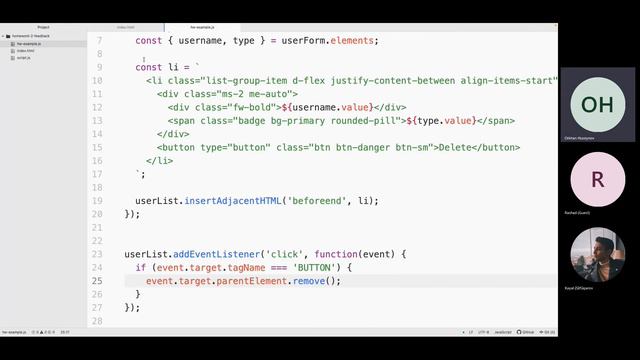 16. Homework Feedbacks & DOM Exercise (Part 2)