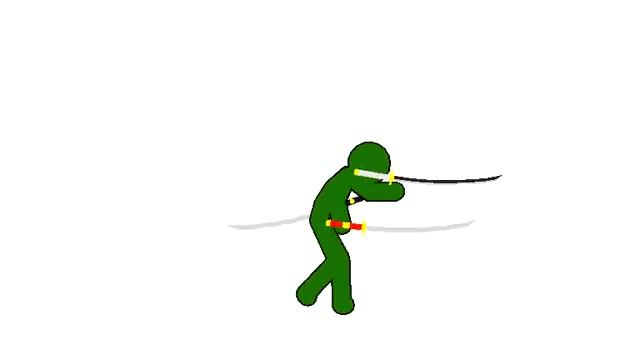 Stick Nodes: Zoro test with sound effects смотреть онлайн