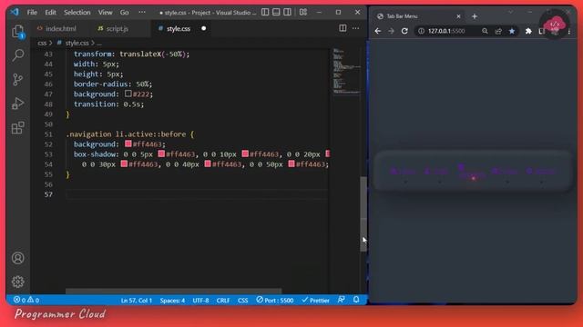 Make Cool Neumorphic Menu With Tab Indicator Using HTML CSS & JS смотреть онлайн