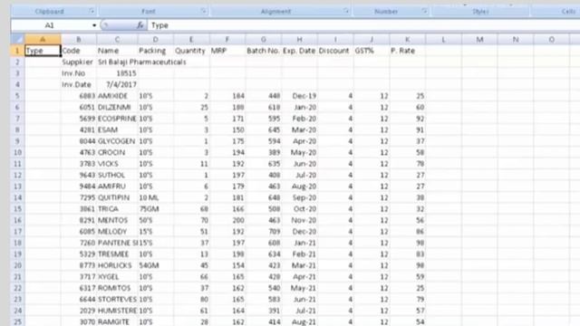 MARG Software-இல் Excel, CSV, DBF Format-ல் உள்ள File-களை Purchase Import செய்வது எப்படி? смотреть онлайн