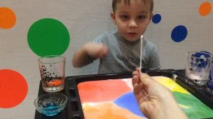 Рисование на молоке Эбру для детей Рисуем гуашью на молоке Детские опыты