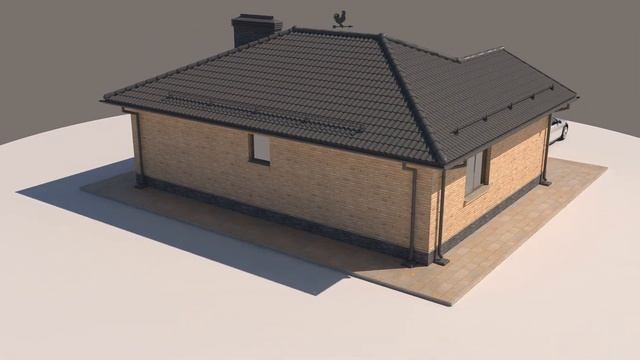 Проект 90 м2 ДЕРЕВЕНСКОГО ДОМА с 2 спальнями и раздельной кухней с гостиной. Ссылка в описании смотреть онлайн