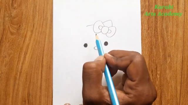 Cartoon Pencil Sketch | Easy drawing | Karabi arts academy смотреть онлайн