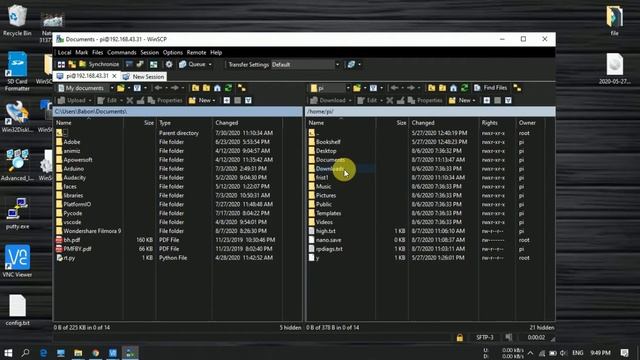 Raspberry pi wireless data transfer | How to transfer files from pc to raspberry pi | rpi4 | HINDI смотреть онлайн