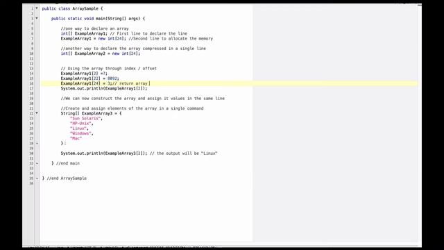 Intro to Java - Module 7 Array -Examples смотреть онлайн