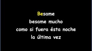 Andrea Bocelli - Besame Mucho Karaoke