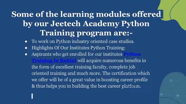 Best Python Institute In Delhi | Jeetech Academy смотреть онлайн