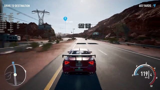 NFS Payback GTX 980 1080p 60fps Ultra Benchmark смотреть онлайн