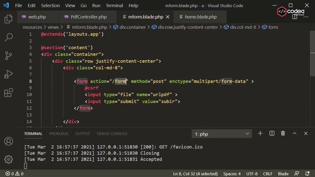 Cómo subir un PDF renombrando el Archivo con Laravel 8 смотреть онлайн