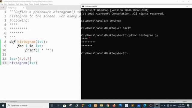 How to Create a histogram from a given list of integers in Python смотреть онлайн