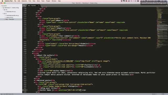 Bootstrap 4: Create a blog – Related posts смотреть онлайн