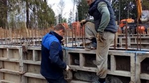 монтаж крупнощитовой опалубки