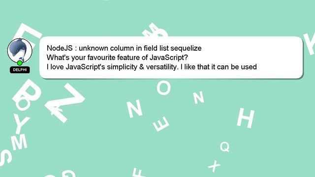 NodeJS : unknown column in field list sequelize смотреть онлайн