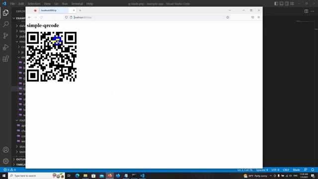 Laravel QR Code simple qrcode смотреть онлайн