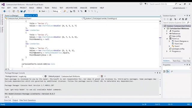 How to Make a Cartesian Chart in C# WinForms with LiveCharts смотреть онлайн