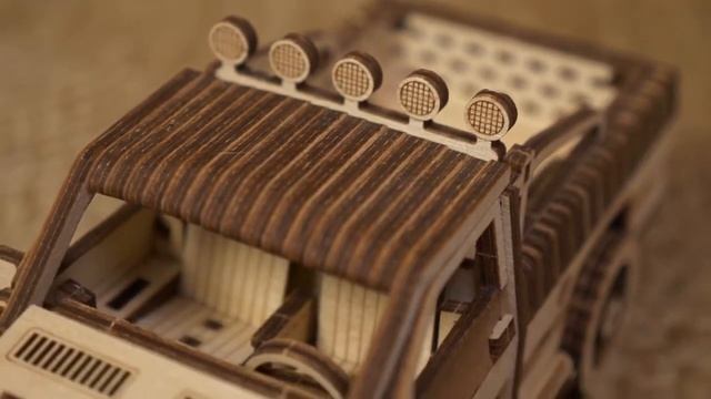 Механический конструктор 3D пазл Wood Trick Пикап WT 1500 смотреть онлайн