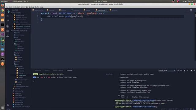 Wordprest REST API with Quasar Framework - Axios inside Vuex смотреть онлайн