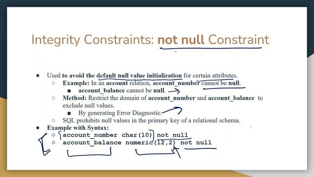 Database Integrity Constraints-1: not null, unique, check, primary key смотреть онлайн