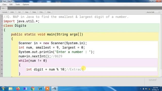 Java Program to find Largest And Smallest Digits from a Number || Largest & Smallest Digits in Java смотреть онлайн