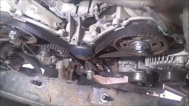 2007 Saturn Vue 3.5 v6 (honda engine) timing belt and water pump replace смотреть онлайн