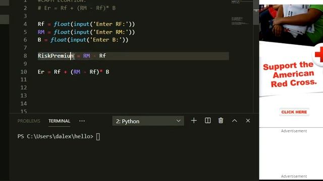 CAPM in Python смотреть онлайн