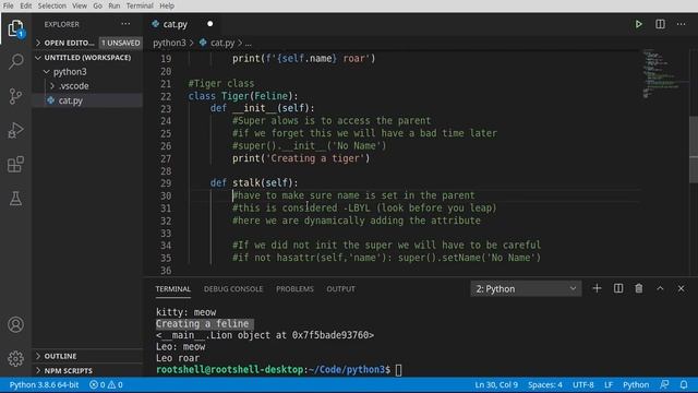 Python 3 - Episode 31 - Class Inheritance смотреть онлайн