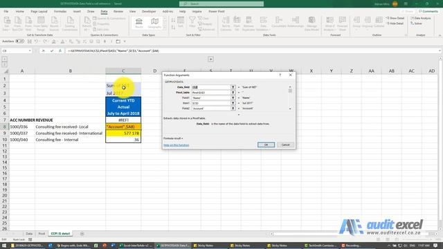 GETPIVOTDATA data field as a variable cell for dashboard options смотреть онлайн